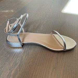 Stuart Weitzman silver sandals